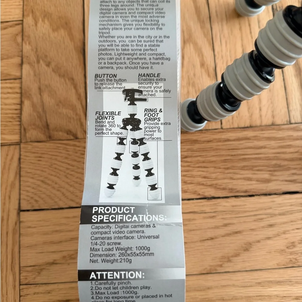 SIDO CAMERA TRIPOD MODEL S359 (360 ROTATION JOINTS, SECURITY HANDLE, FOOT GRIPS)